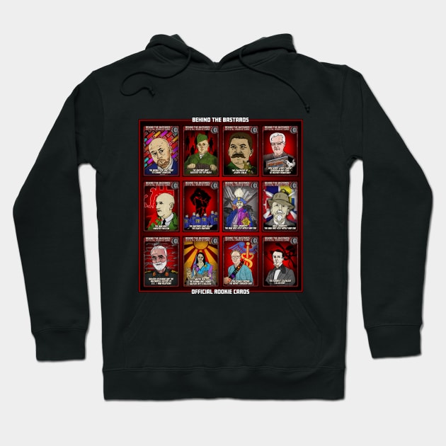 Behind The Bastards Official Rookie Cards Hoodie by Harley Warren